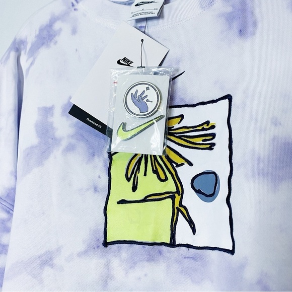 Nike - Super Oversized Tie Dye Crewneck Sweater - Picture 3 of 7